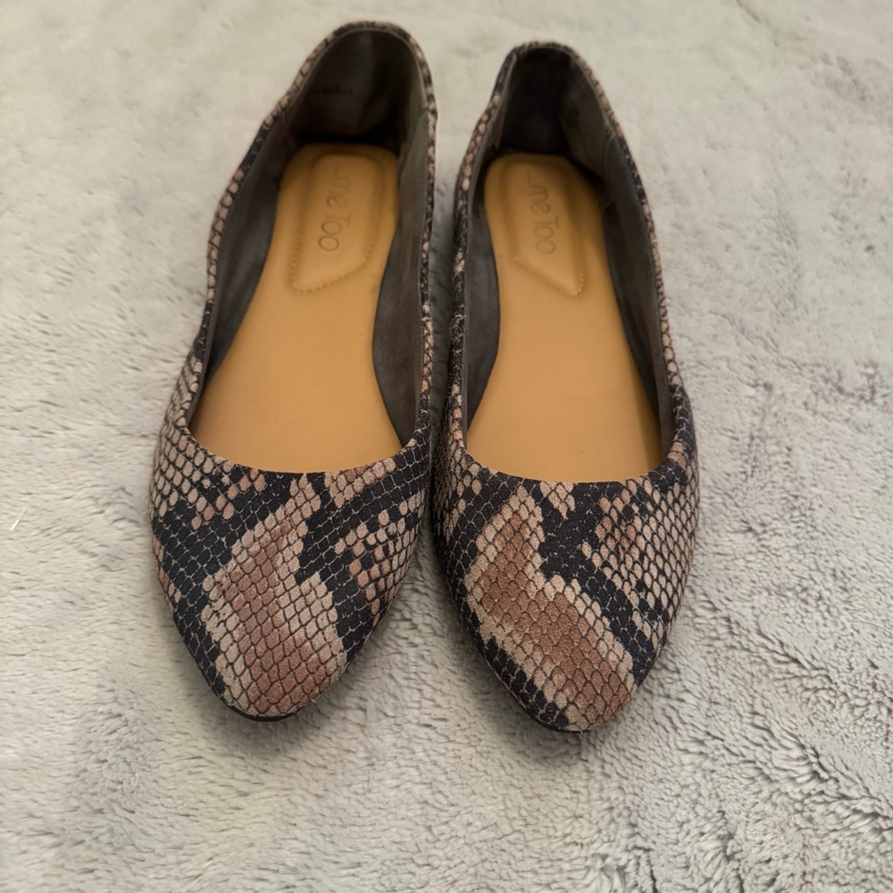 Me Too Snakeskin‎ Patterned Women's Flats Size 7.5